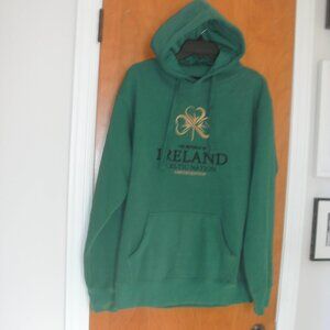 Ireland Celtic Nation Limited Edition Embroidered  Green Hoodie Sweatshirt  ~ L